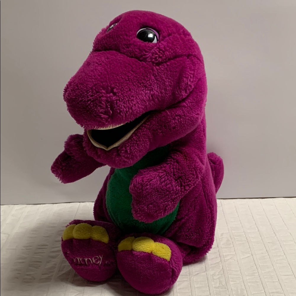 14” Vintage Barney the Purple Dinosaur Plush from 1992